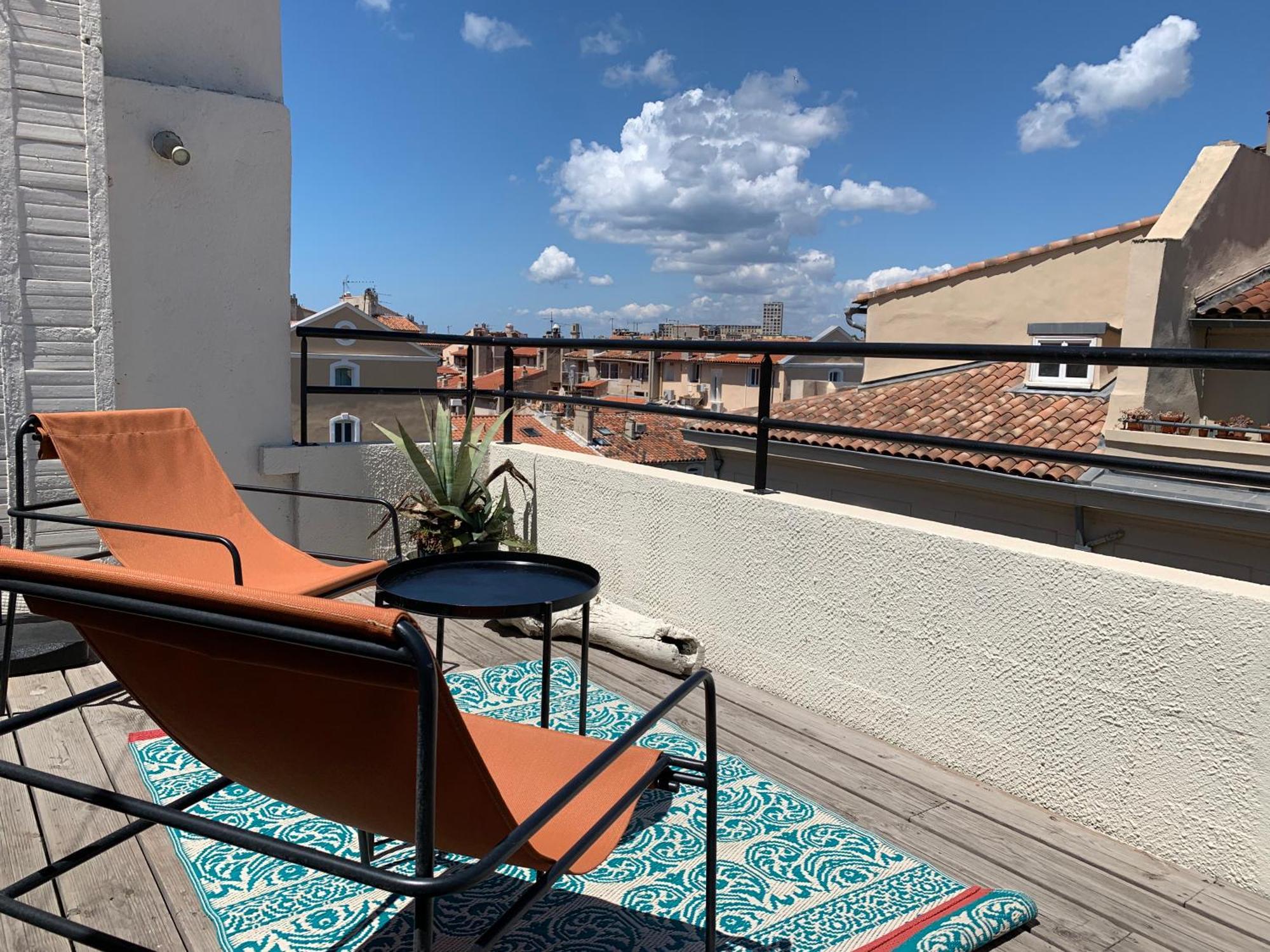 Studio Toit Terrasse Vieux Port 马赛 外观 照片