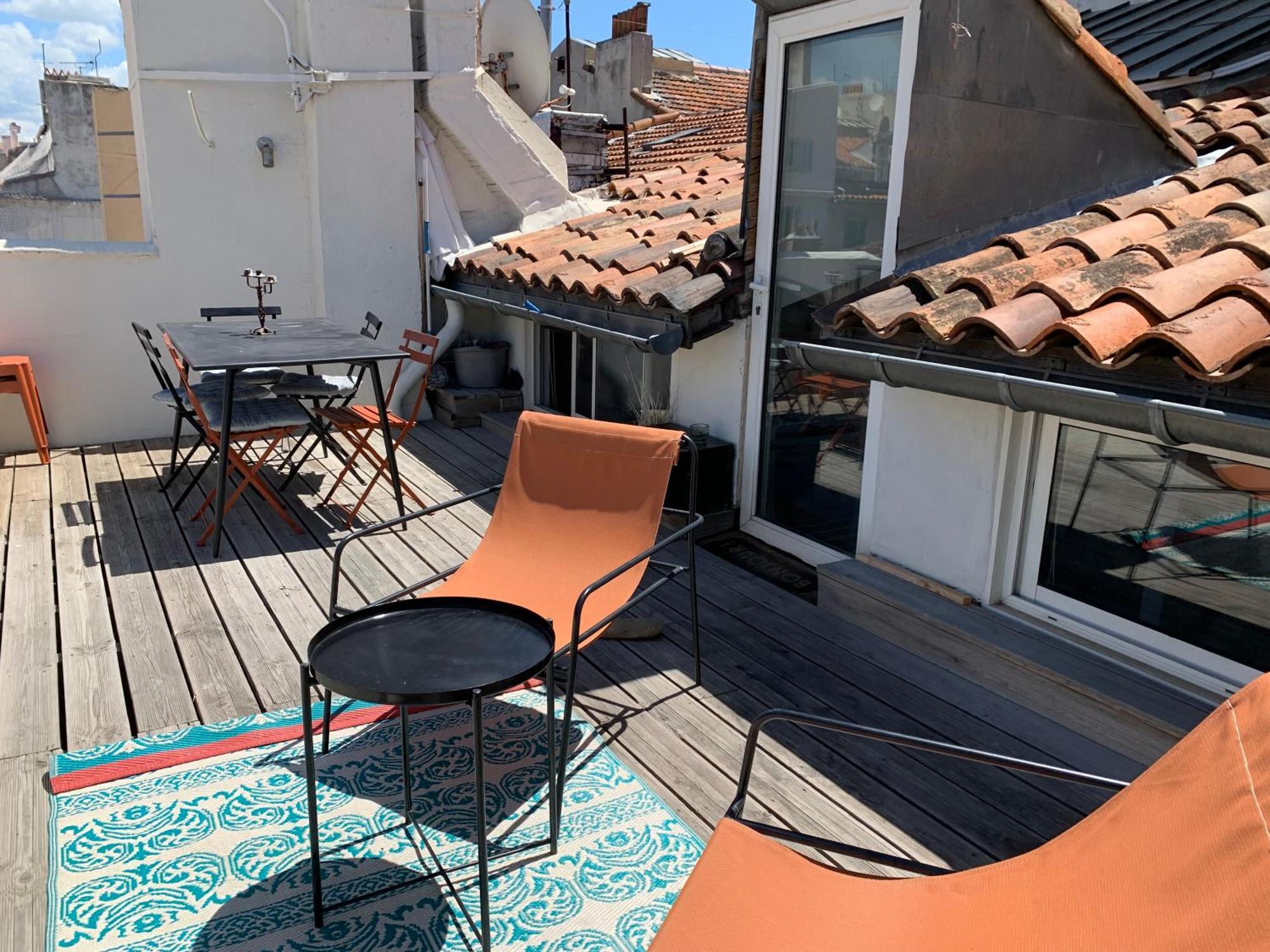 Studio Toit Terrasse Vieux Port 马赛 外观 照片