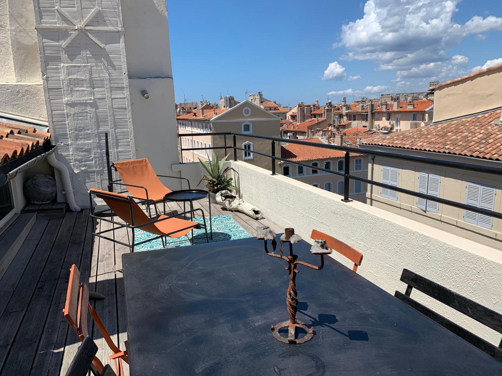 Studio Toit Terrasse Vieux Port 马赛 外观 照片